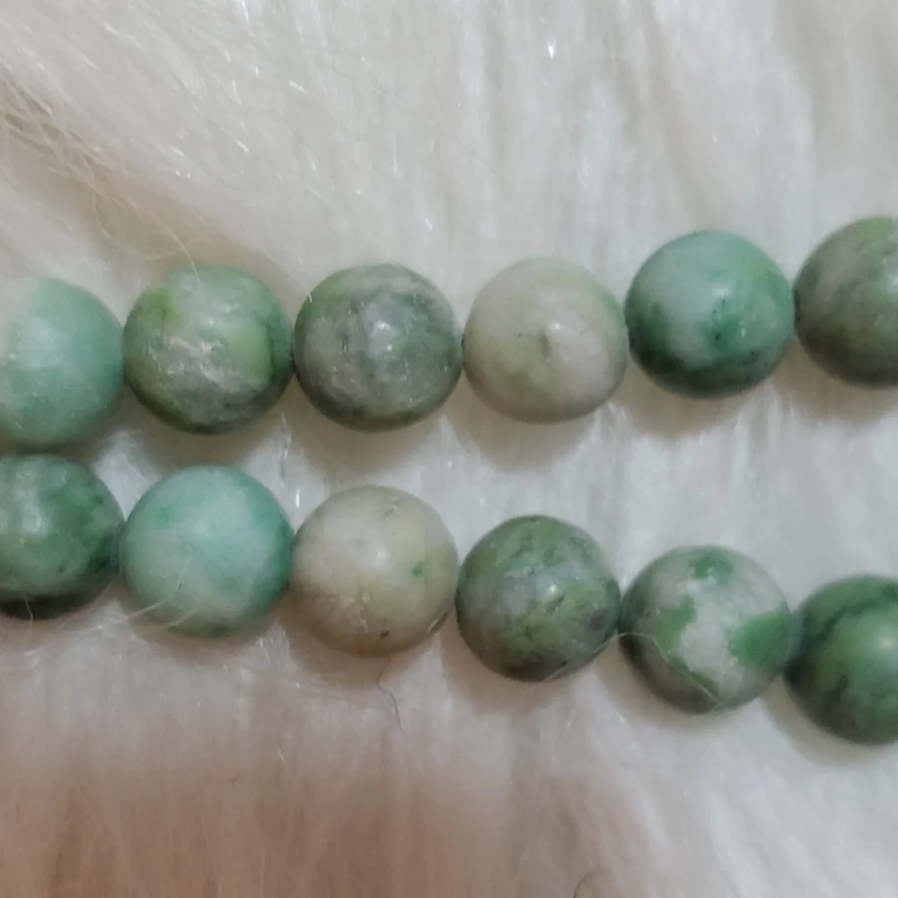 Teal beads floral necklace NEW